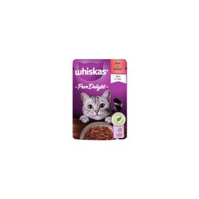 Whiskas 12x85 gr Pouch Pure Delight Jöle İçinde Sığır Etli Kedi Konservesi