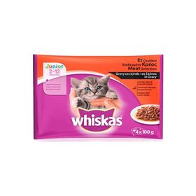 Whiskas 13'lü 4x100 gr Pouch Grayv Soslu Yavru Kedi Konservesi