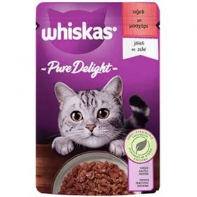 Whiskas 20x85 gr Sığır Etli Jöleli Pouch Yetişkin Kedi Maması