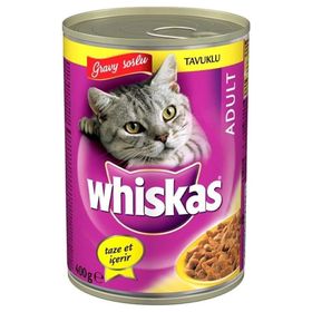 Whiskas 24X400 gr Tavuk Etli Konserve