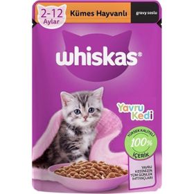 Whiskas 28x85 gr Kümes Hayvanlı Pouch Poşet Yavru Kedi Maması