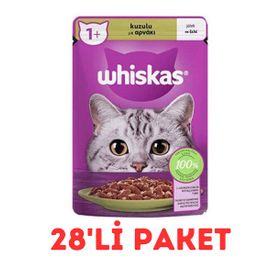 Whiskas 28x85 gr Kuzulu Poşet Yaş Kedi Maması