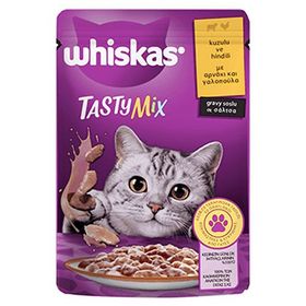 Whiskas 28x85 GR Pouch Tastymix Sos İçinde Kuzulu ve Hindili Yetişkin Kedi Konservesi