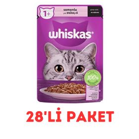 Whiskas 28x85 gr Somonlu Kedi Yaş Maması