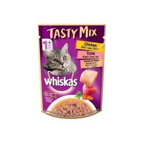 Whiskas 28x85 gr Tastymix Kuzu & Tavuk & Havuçlu Yetişkin Kedi Maması