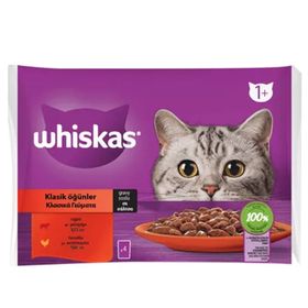 Whiskas 340 gr Poşet Klasik Öğünler Yaş Kedi Maması