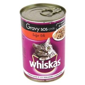 Whiskas 3x400 gr Tavuklu Ton Balıklı Sığır Etli Yaş Kedi Maması