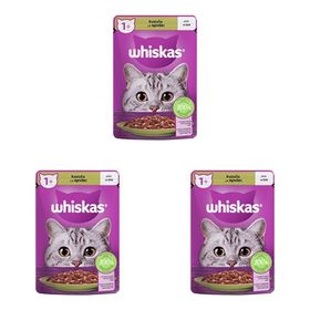 Whiskas 3x85 GR Pouch Jole Icinde Kuzulu Yetiskin Kedi Konservesi