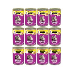 Whiskas 400 gr 12 Adet Tavuklu Konserve Kedi Maması