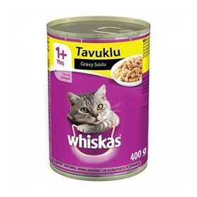 Whiskas 400 gr 12 Adet Tavuklu Konserve Kedi Maması