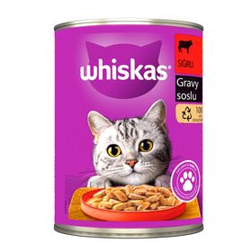 Whiskas 400 gr Biftekli Konserve Kedi Yaş Mama