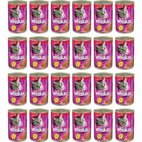 Whiskas 400 gr x 24 Adet Gravy Soslu Biftekli Yetişkin Kedi Konservesi