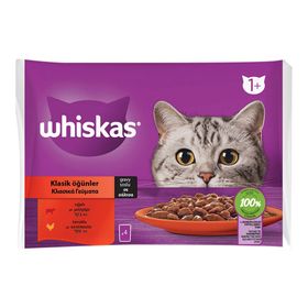 Whiskas 4x85 gr Etli Seçim Poşet Yaş Mama