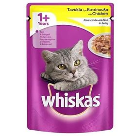 Whiskas 4x85 gr Pouch Tavuklu ve Hindili Yetişkin Kedi Konserve Maması
