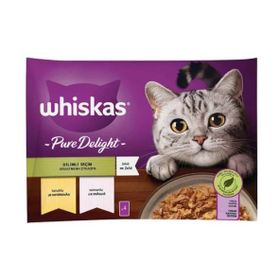 Whiskas 4x85 gr Pure Delight Jöle İçinde Tavuklu Somonlu Kedi Maması