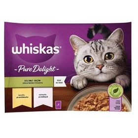 Whiskas 4x85 gr Pure Delight Jöle İçinde Tavuklu Somonlu Kedi Maması