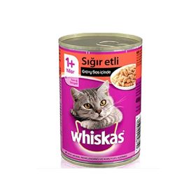 Whiskas 6x400 gr Gravy Soslu Sığır Etli Kedi Konservesi