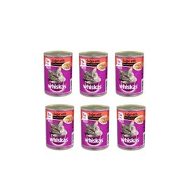Whiskas 6x400 gr Sığır Etli Kedi Mama Konserve