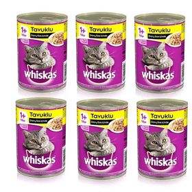 Whiskas 6X400 gr Tavuk Etli Konserve