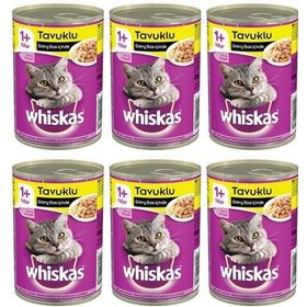 Whiskas 6x400 gr Tavuklu Konserve Kedi Maması