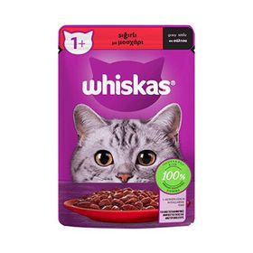 Whiskas 6x85 gr Pouch Sos İçinde Sığır Etli Yetişkin Kedi Konservesi