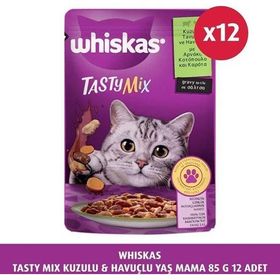 Whiskas 85 G 12X Tasty Mix Kuzulu & Havuçlu Yaş Mama