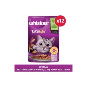 Whiskas 85 G 12X Tasty Mix Kuzulu & Havuçlu Yaş Mama