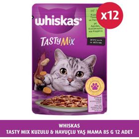Whiskas 85 G 12X Tasty Mix Kuzulu & Havuçlu Yaş Mama
