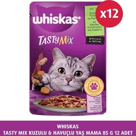 Whiskas 85 G 12X Tasty Mix Kuzulu & Havuçlu Yaş Mama