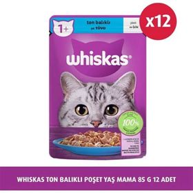 Whiskas 85 G 12X Ton Balıklı Poşet Yaş Mama