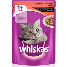 Whiskas 85 gr Pouch Sığır Etli Kedi Konservesi