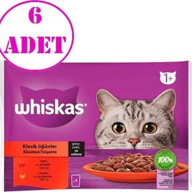 Whiskas 85 gr Pouch Sos İçinde Sığır Etli ve Tavuklu Yetiskin Kedi Konservesi
