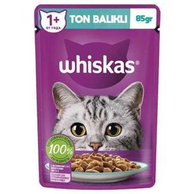 Whiskas 85 gr Ton Balıklı Poşet Yaş Mama