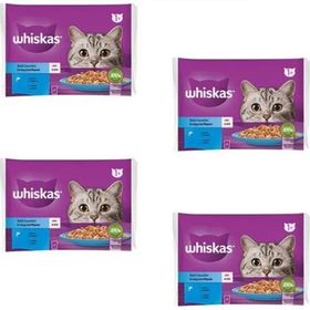 Whiskas Balık Favorileri Jöleli Kedi 4x85 gr 4 Adet Yaş Mama