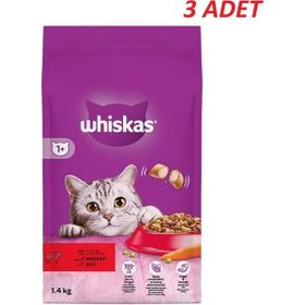 Whiskas Biftekli 3x1.4 kg Kuru Kedi Maması