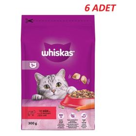 Whiskas Biftekli Havuçlu 6x300 gr Kuru Kedi Maması