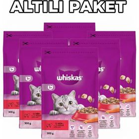 Whiskas Biftekli Havuçlu 6x300 gr Kuru Kedi Maması