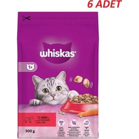 Whiskas Biftekli Havuçlu 6x300 gr Kuru Kedi Maması