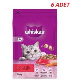 Whiskas Biftekli Havuçlu 6x300 gr Kuru Kedi Maması