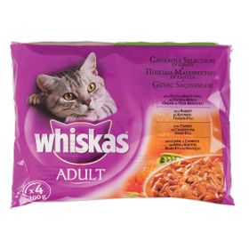 Whiskas Etli Seçenekler 4'lü Kedi Konserve Pouch