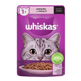 Whiskas Gravy Soslu Somonlu 28x85 gr Yetişkin Kedi Yaş Maması
