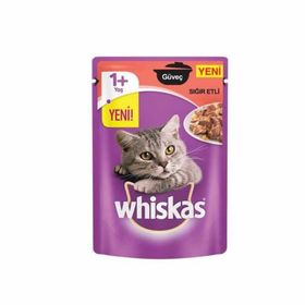 Whiskas Pouch Biftekli 100 gr Yetişkin Konserve Kedi Maması