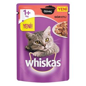 Whiskas Pouch Biftekli 85 gr Konserve-Yaş Kedi Maması