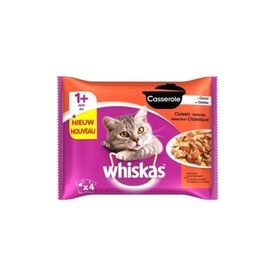 Whiskas Pouch Güveç 4'lü Klasik Seçenekler Kedi Maması