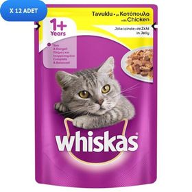 Whiskas Pouch in Jelly Tavuklu 12x100 gr Kedi Maması