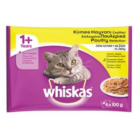 Whiskas Pouch Multipack Kümes Hayvanlı 4x100 gr Yaş Kedi Maması