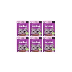 Whiskas Pouch Somonlu 85 gr x 6 Adet Kedi Maması