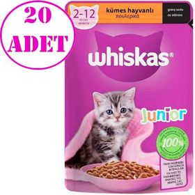 Whiskas Pure Delight Tavuklu 20x85 gr Yavru Kedi Maması