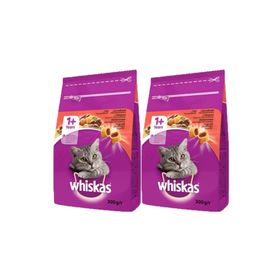 Whiskas Sığır Etli 300 gr Yetişkin Kediler Kuru Tam Mama