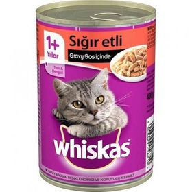 Whiskas Sığır Etli 400 gr Yetişkin Kedi Konservesi